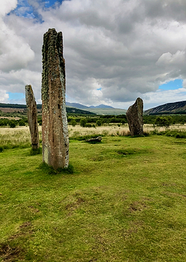Three Standing Stones on the Isle of Arran - Scotland Photography