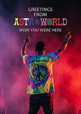 Travis Scott Astroworld Concert Poster