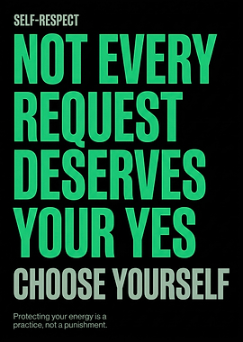 Self-Respect Inspirational Quote Poster