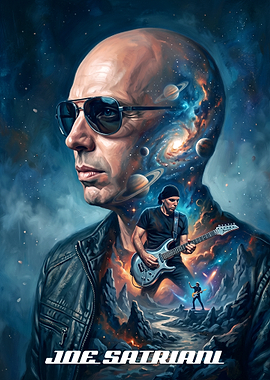 Joe Satriani Cosmic Guitarist Poster