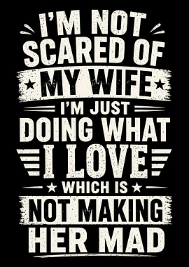 Funny Husband Quote Typography Design