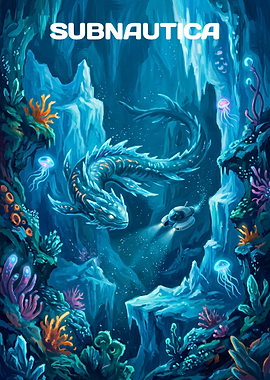 Subnautica Underwater Exploration Poster
