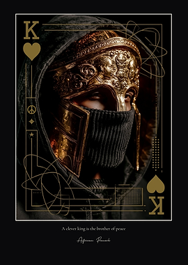 King of Hearts African Proverbs Poster