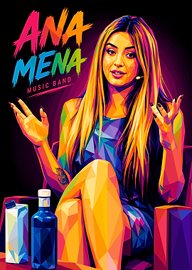 Ana Mena Pop Art Portrait