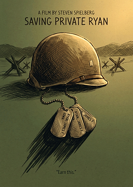 Saving Private Ryan Movie War Drama Vintage