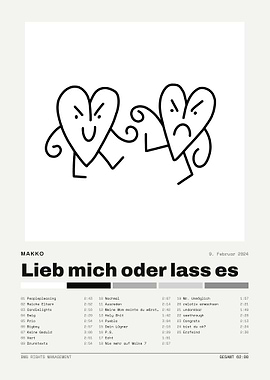 Makko Lieb mich oder lass es Poster