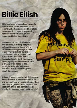 Billie Eilish Informational Poster