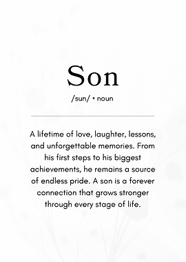 Definition of a Son