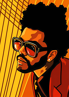 The Weeknd Pop Art Portrait