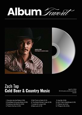 Zach Top Cold Beer & Country Music