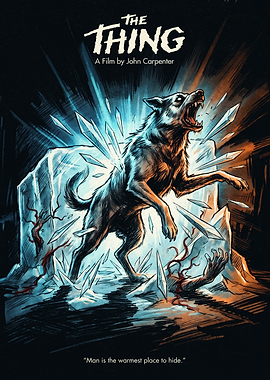The Thing 1982 horror Movie Poster Art