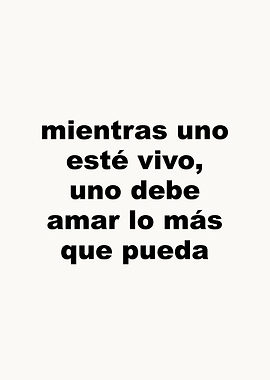 Inspirational Spanish Quote Text Art