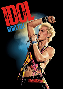 Billy Idol Rebel Yell Portrait Poster