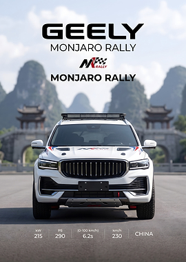 Geely Monjaro Rally Promotional Poster