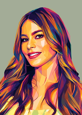 Sofia Vergara Pop Art Portrait