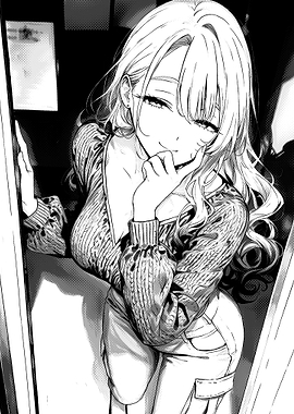 Manga Style Portrait of Young Woman