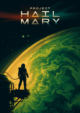 Project Hail Mary Space Poster