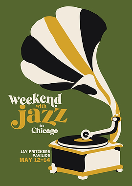 Weekend with Jazz in Chicago Poster