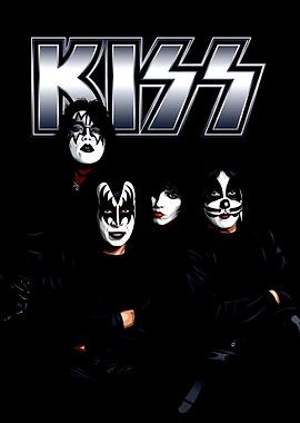 KISS Band Members Portrait