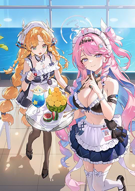 Wuthering Waves Maid Cafe Illustration