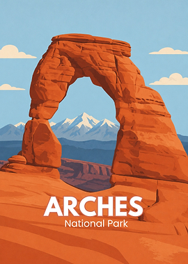 Arches National Park Vintage Poster