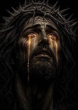 Jesus Christ with Golden Tears