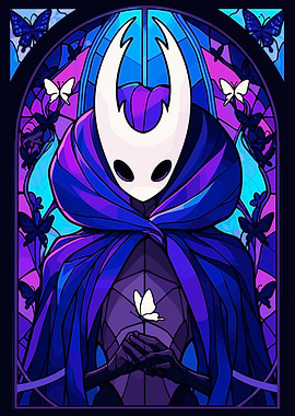 Hollow Knight Stained Glass Art