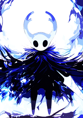 Hollow Knight Blue Aura Illustration