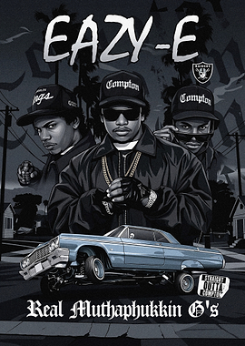 Eazy E Tribute Illustration Art Poster