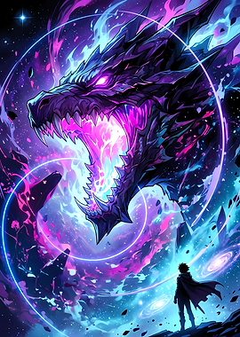 Cosmic Dragon Confrontation