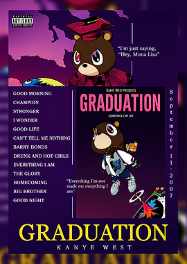 Kanye West Graduation Album Poster
