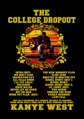Kanye West The College Dropout Poster
