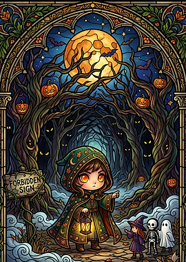 Chibi Witch in Haunted Forest