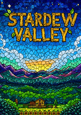 Stardew Valley Stained Glass Art