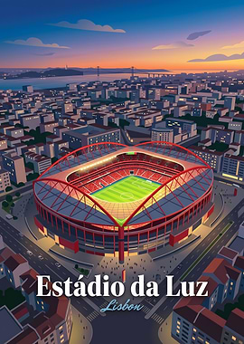 Estádio da Luz Lisbon Stadium Poster