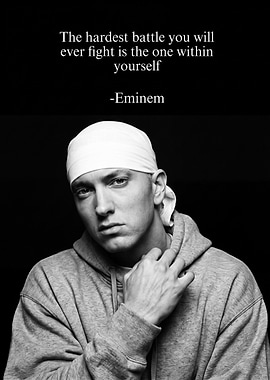 Eminem Inspirational Quote Poster