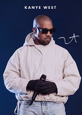Kanye West Performing in Beige Jacket