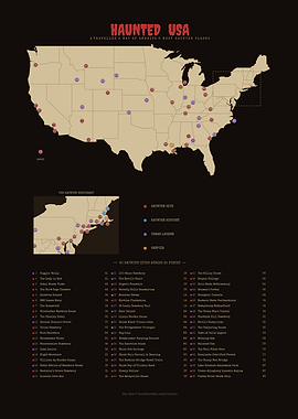 Haunted USA — Map of America's Most Haunted Places