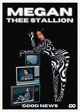 Megan Thee Stallion Good News Poster