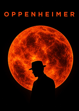 Oppenheimer Movie Poster Silhouette