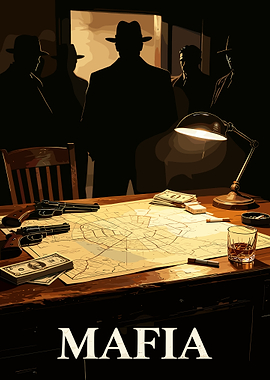 Mafia Crime Syndicate Planning Meeting
