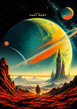 Project Hail Mary Space Poster
