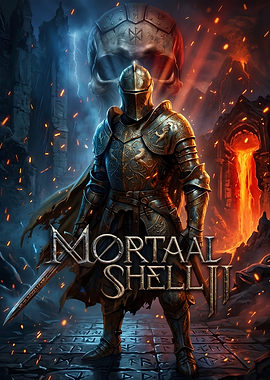 Mortaal Shell II Fantasy Knight Poster