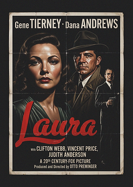 Vintage Laura Movie Poster