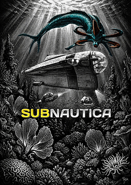 Subnautica Underwater Exploration Poster
