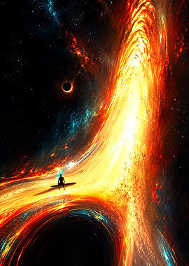 Surfing the Cosmic Black Hole