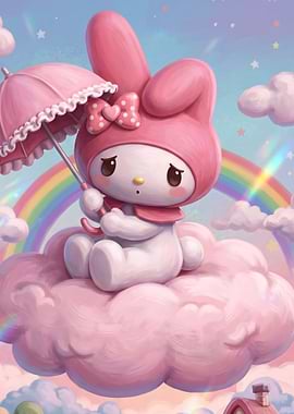 My Melody on a Pink Cloud