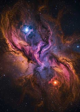 Vibrant Nebula Cosmic Cloudscape