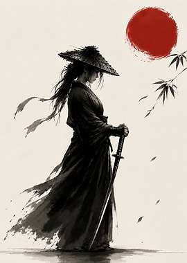 Samurai Warrior with Katana