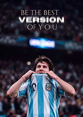 Lionel Messi Inspirational Soccer Poster